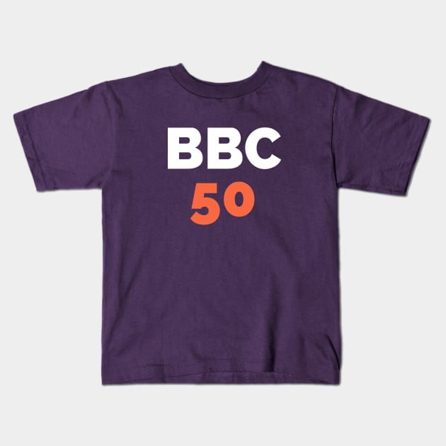 BBC 50 - Bat Boys Comedy 50th Episode Logo Kids T-Shirt by Bat Boys Comedy